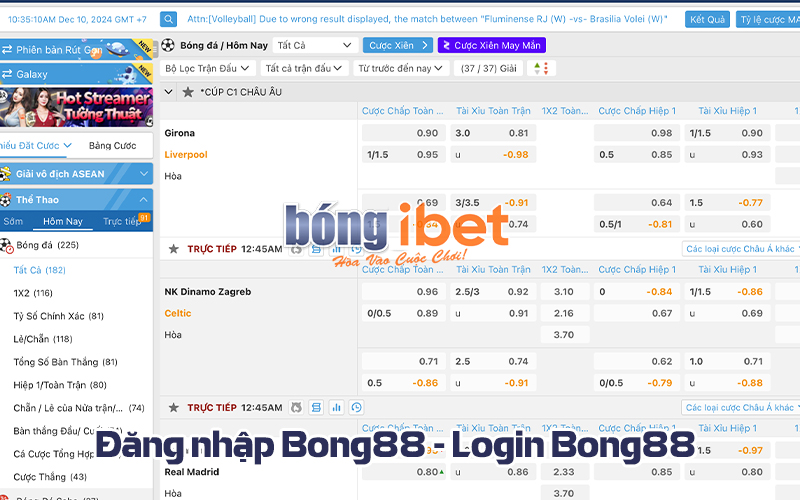 Cách đăng nhập Bong88, Login Bong88 100% thành công